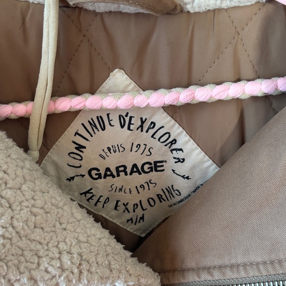 Garage Tan Utility Jacket with Fur Hood - Picture 2 of 9